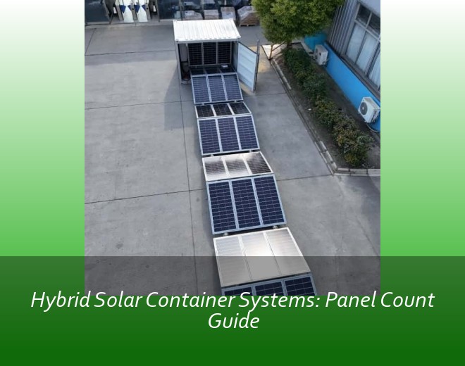 Hybrid Solar Container Systems: Panel Count Guide